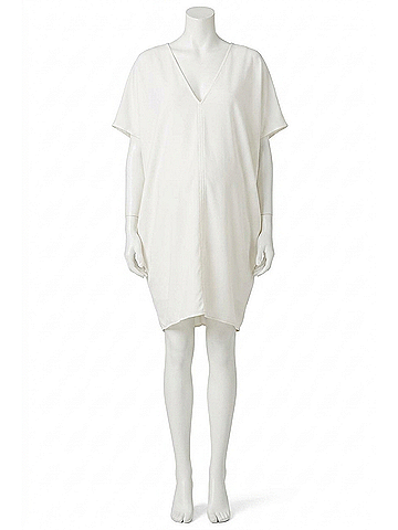Hatch Slouch Maternity Dress in White (view 1)