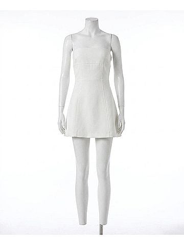 TCEC Mina Mini Dress in White (view 1)