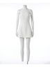 TCEC Solid White Mina Mini Dress in White Size M - photo 1