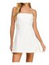 TCEC Solid White Mina Mini Dress in White Size M - photo 2