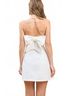 TCEC Solid White Mina Mini Dress in White Size M - photo 3