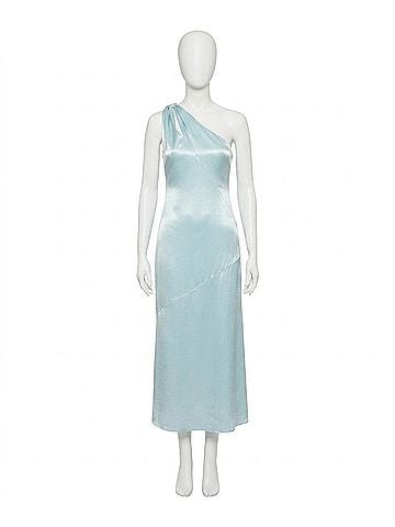 Line & Dot Daniella Satin Dress Dress in Mint (view 1)
