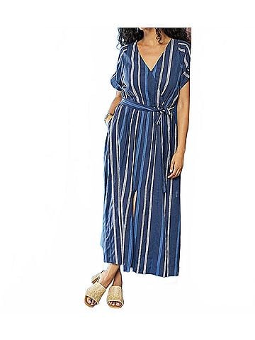 Karen Kane Cuff Sleeve Dress in Multi (view 2)