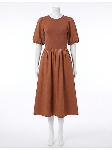 Wishlist Kiara Midi Dress in Tan (view 1)