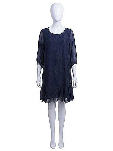 GiGi Moda Strolia Silk Mini Dress in Navy (view 1)