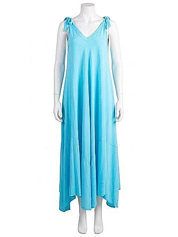 GiGi Moda Da Amico Maxi Dress in Turquoise (view 1)