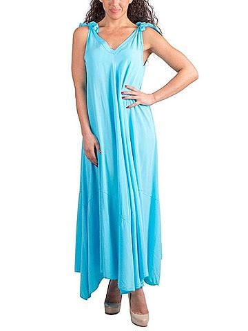 GiGi Moda Da Amico Maxi Dress in Turquoise (view 2)