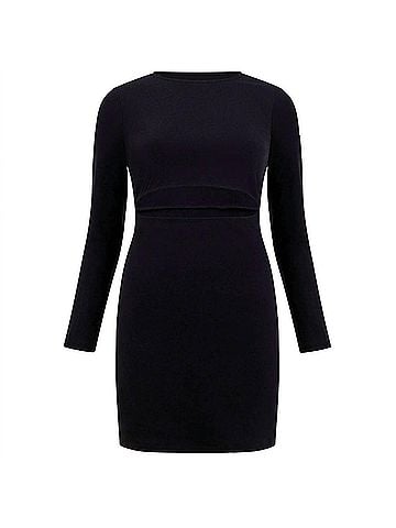 French Connection Women's Rassia Sheryle Cut Out Mini Dress in Black (view 1)