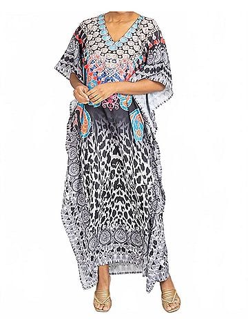 Etcetera Kaftan Dress in Printed (view 2)