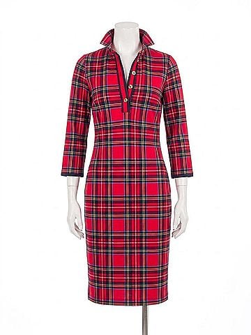 Gretchen Scott Designs Duke Of York Everywhere Dress in Red Multi (view 1)