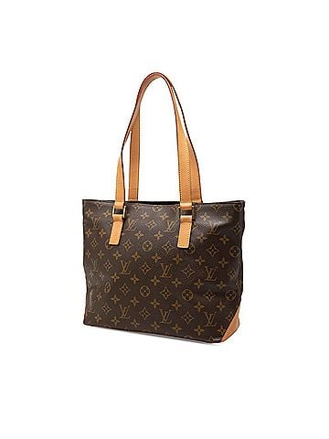 Louis Vuitton Louis Vuitton Monogram Cabas Piano Tote Bag M51148 Brown Leather Women's LOUIS VUITTON (view 2)