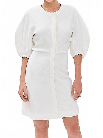 Proenza Schouler Goldie Mini Dress in White (view 2)