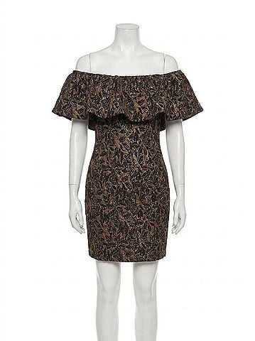 Flying Tomato Women's Wherever You May Go Woven Mini Dress in Brown (view 1)