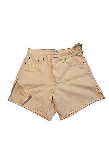 Abercrombie & Fitch high rise loose Denim Shorts (view 1)