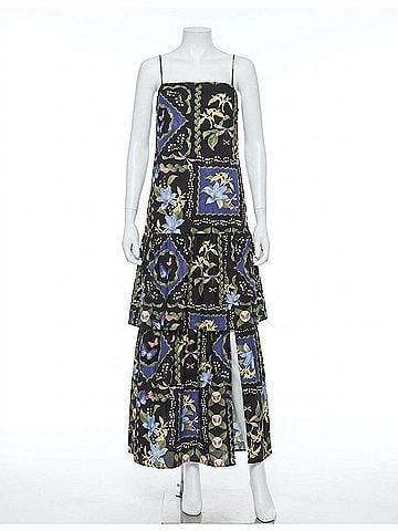 MISA Los Angeles Paulette Dress in Patchwork Butterfly (view 1)