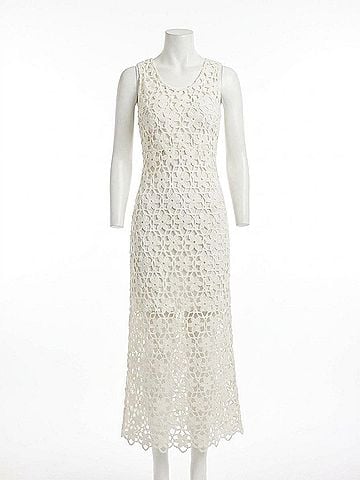 Fifteen Twenty Kelsie Crochet Dress in White (view 1)