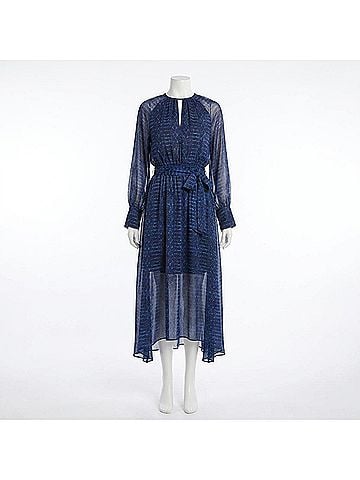 MISA Los Angeles Paloma Dress in Midnight Shibori (view 1)