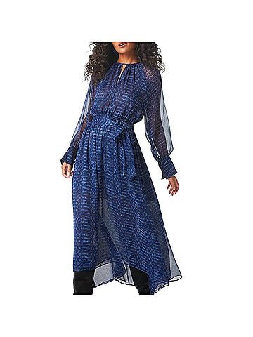 MISA Los Angeles Paloma Dress in Midnight Shibori (view 2)