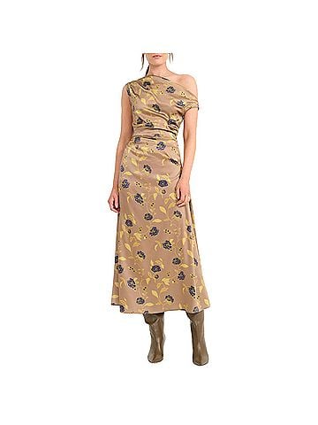 STAUD Phare Silk Dress in Vintage Floral (view 2)