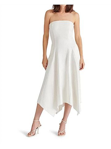 Steve Madden Harvey Midi Dress in White (view 2)