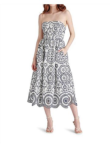 Steve Madden Shirley Midi Dress in Marine (view 2)
