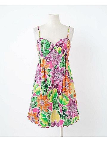 Fate Margarita Vibes Mini Dress in Tropical Print (view 1)