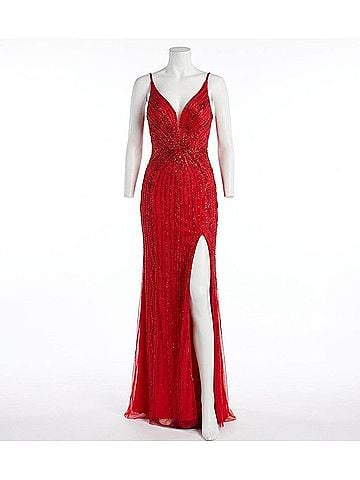 Jovani Lillian Prom Dress in Red (view 1)