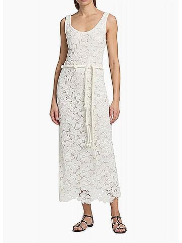 Jonathan Simkhai Eloise Lace Maxi Dress in White (view 2)