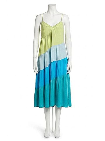 Lucy Paris Ocean Breeze Colorblock Maxi Dress in Multicolor (view 1)