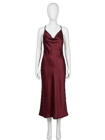 Dress Forum Twist &amp; Shout Twist Strap Maxi Dress in Black (view 1)