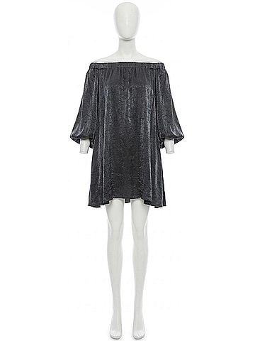 Free People Mara Mini Dress in Graphite (view 1)