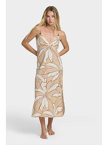 Billabong Tropic Breeze Midi Dress in Stone (view 2)