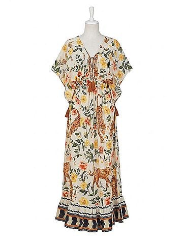 America & Beyond Jungle Maxi Dress in Cheetah (view 1)