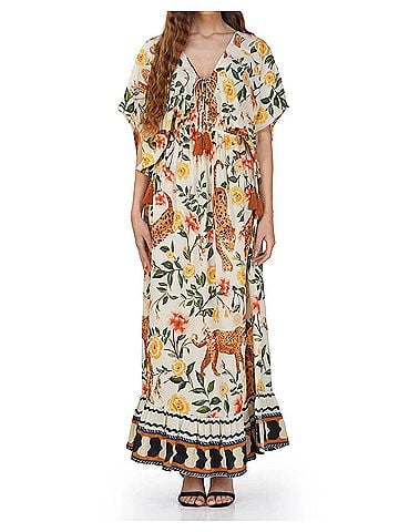 America & Beyond Jungle Maxi Dress in Cheetah (view 2)