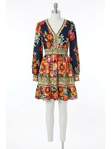 Oddi Falling In Love Floral Mini Dress in Blue Multi (view 1)
