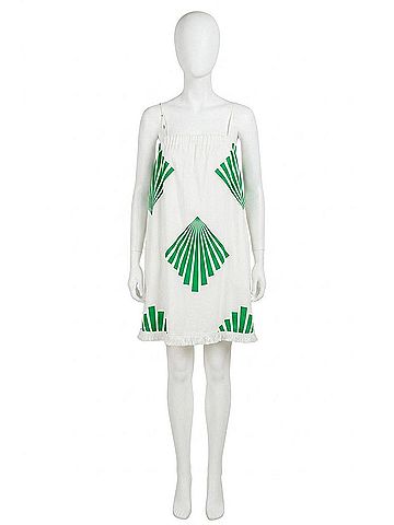Sugarlips Katie Summer Breeze Fringe Mini Dress in White (view 1)