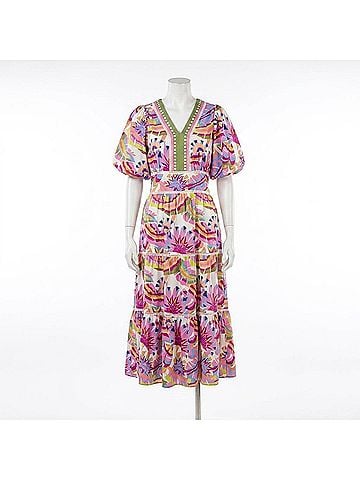 THML Riviera Bloom Maxi Dress in Meg (view 1)
