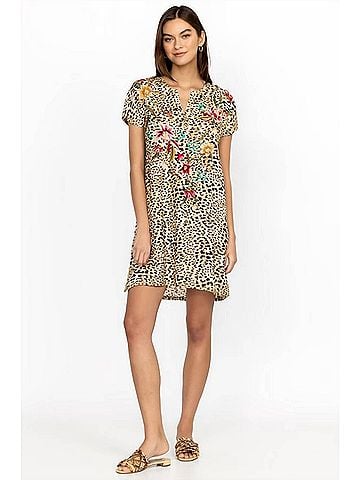 Johnny Was Maisie Easy Button Tunic Dress in Multi (view 2)