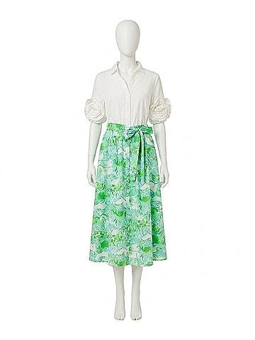 Lilly Pulitzer Sonaire Midi Shirtdress in Capri Blue/Galloping Gals (view 1)