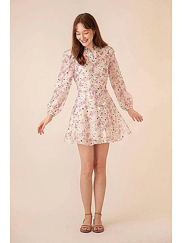 Lucy Paris Valetta Mini Dress in White (view 2)