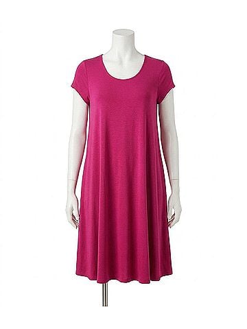 Karen Kane Maggie Trapeze Mini Dress in Cherry (view 1)