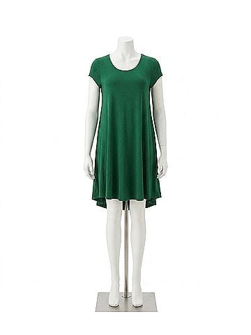 Karen Kane Maggie Trapeze Mini Dress in Spruce (view 1)