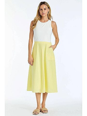 Drew Alaia Twofer Dress in Sun (view 2)