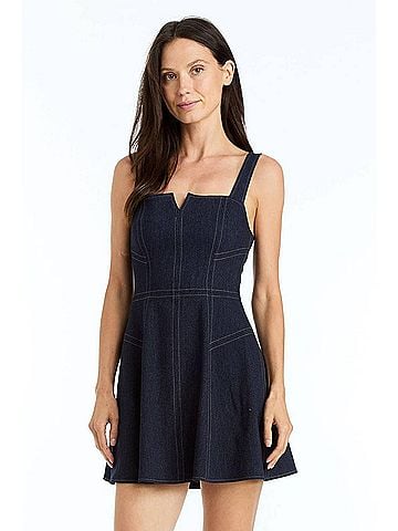 Drew Denver Mini Dress in Indigo (view 2)