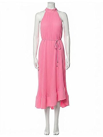 Milly Nalani Midi Dress in Pink (view 1)