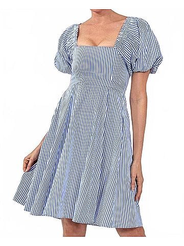 Gretchen Scott Designs Promenade Dress in Blue (view 2)