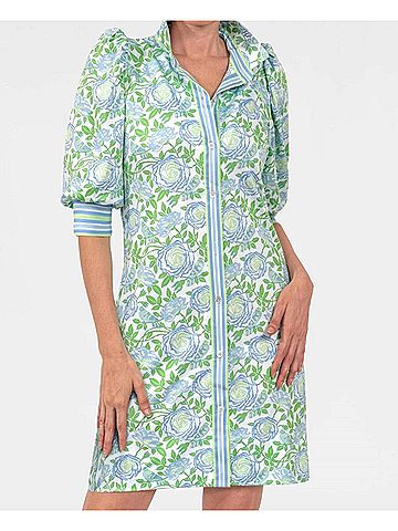 Gretchen Scott Designs Swagger Dress in Kelly/Peri (view 2)
