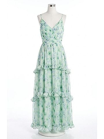 Astr Ayanna Dress in Green (view 1)