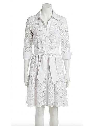 Gretchen Scott Designs Eyelet La Di Da Dress in White (view 1)