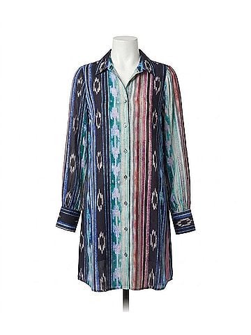 Karen Kane Regal Girl Shirt Dress in Print (view 1)